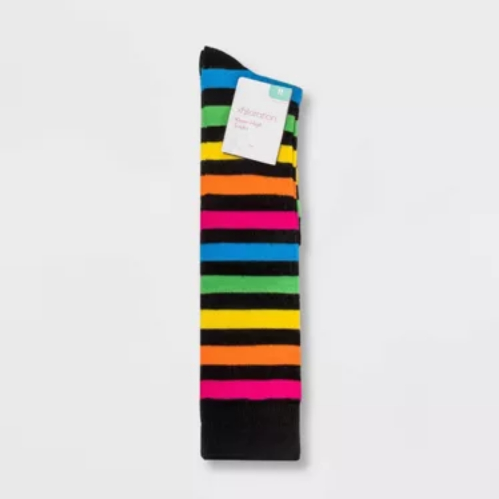 Ŕàinbow knee-high socks - Picture 3 of 8